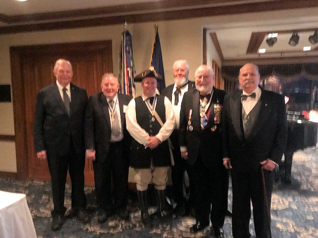 left to right...  Dick Weitzel, Max Strozier, Peter Baron, Sanford Reed, Judge Ed Butler, and Yancey Swearingen.